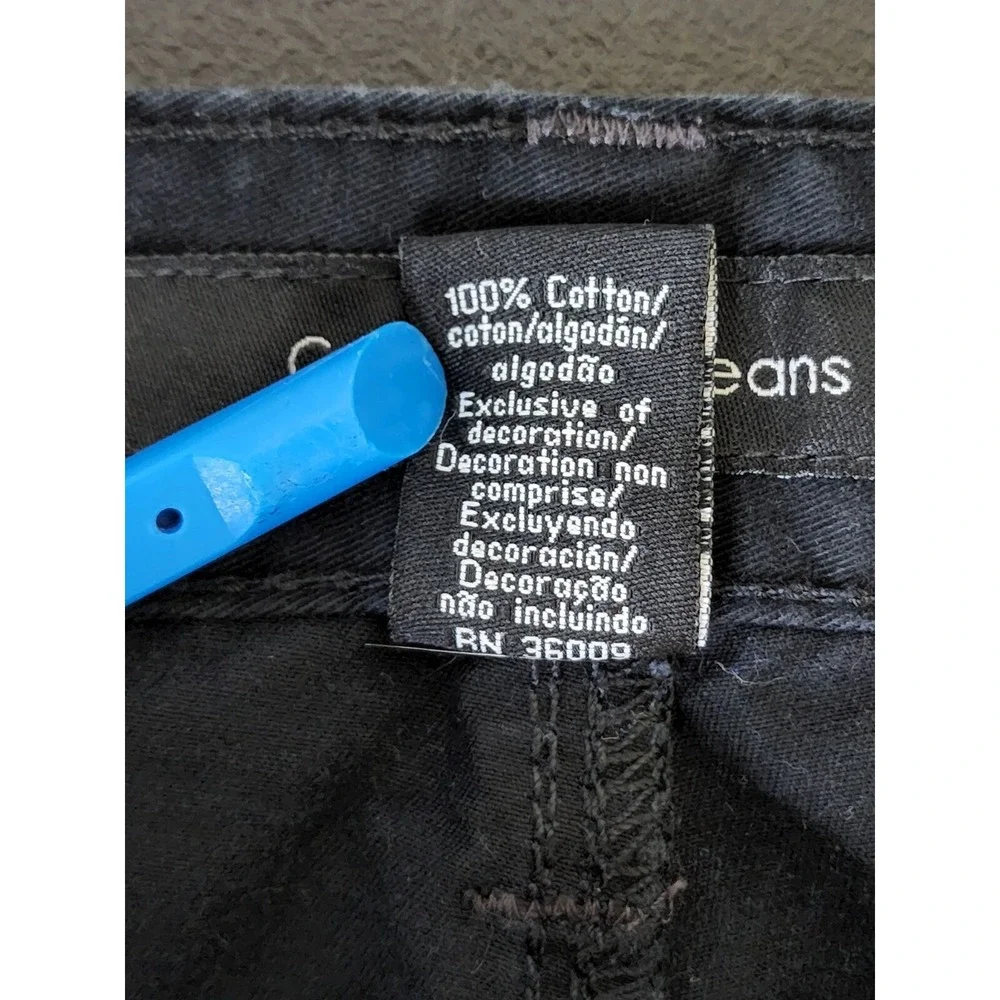 Calvin Klein Jeans Mens Size 34x30‎ Chino Straight Low Rise Black Pants